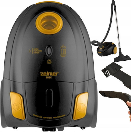 Zelmer ZVC250 Vacuum Cleaner 800W Bagged 2.5lt Black
