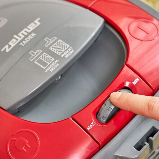 Zelmer ZVC261 Ηλεκτρική Σκούπα 800W με Σακούλα 2.5lt Κόκκινη