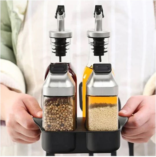 Oil & Vinegar Set with Salt & Pepper Glass with Flow 90ml