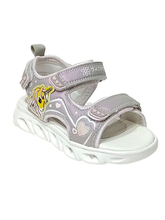 Oscal Kids' Sandals Anatomic with Velcro & Lights Purple