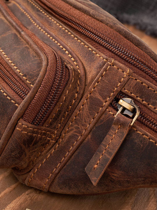 Herren Bum Bag Taille Braun