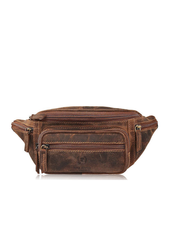 Herren Bum Bag Taille Braun