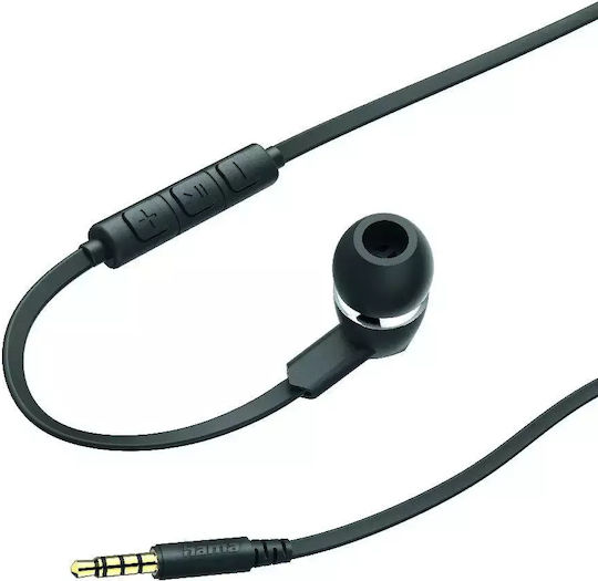 HAMA 00184007 In-ear Handsfree Ακουστικά με Βύσμα 3.5mm Μαύρο