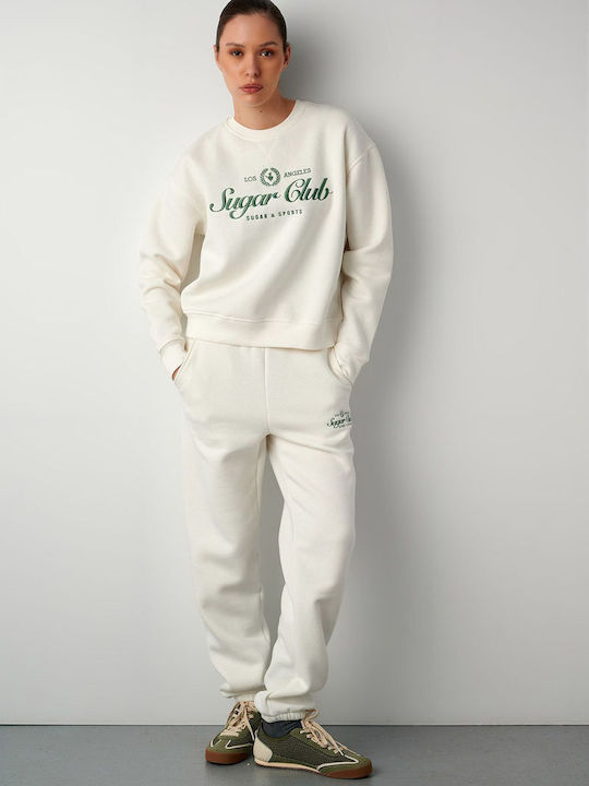 SugarFree Sweatpants Fleece white