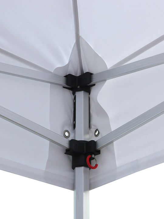 HomeMarkt Πτυσσόμενο Κιόσκι Κήπου Cressen Λευκό 3x4.5m