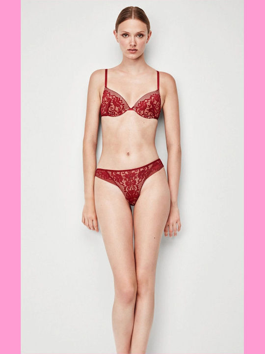 Passion Red Sutien Push Up