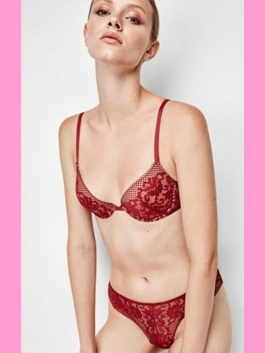 Passion Red Sutien Push Up
