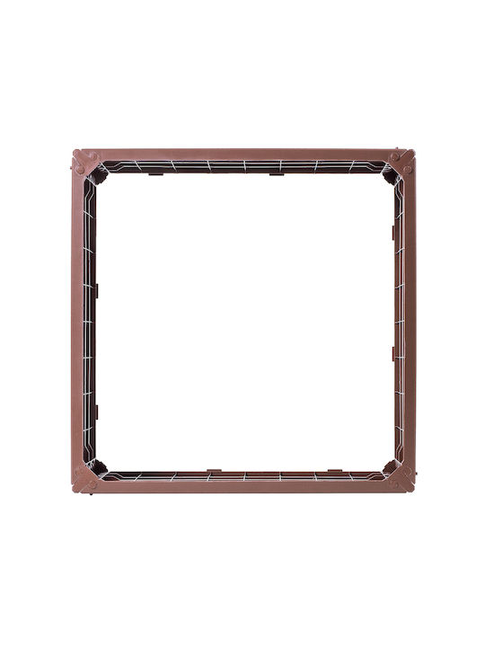 Kadax Hochbeet Gemüsebeet Braun 75x75cm
