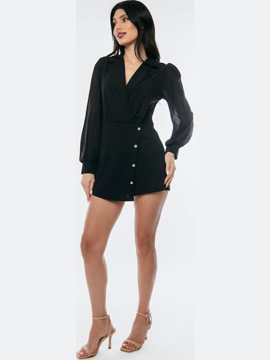 Women's One-piece Shorts Black