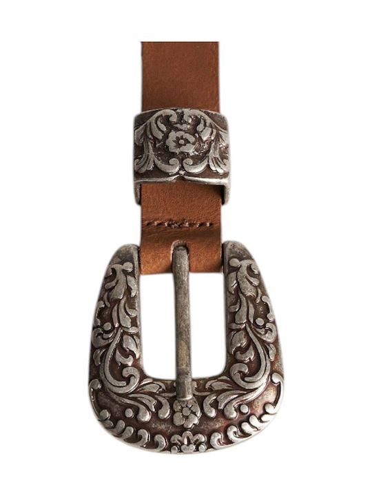 Leather Women's Belt Brown
