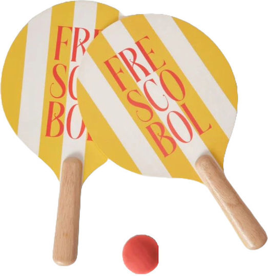 Set Tenis de Plajă Printworks Frescobol Galben