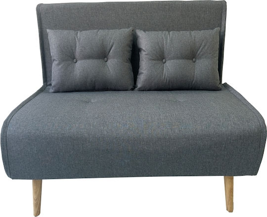 Sara Doppelsitzer Sofa Bett Grau 134x80x32cm