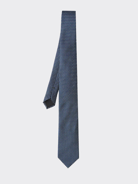 Hugo Boss Men's Tie Silk Printed in Navy Blue Color