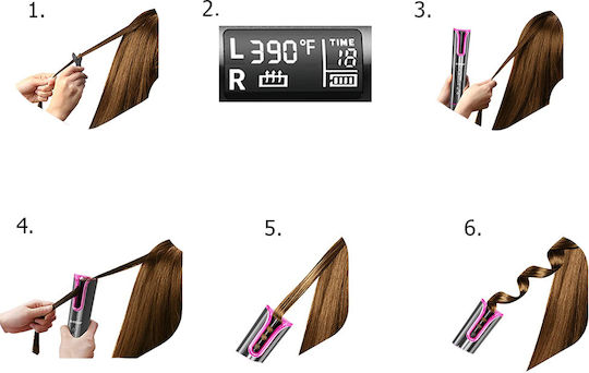 ZK12423QWS83 Placă Wireless De Îndreptat Părul Cu Plăci Ceramice