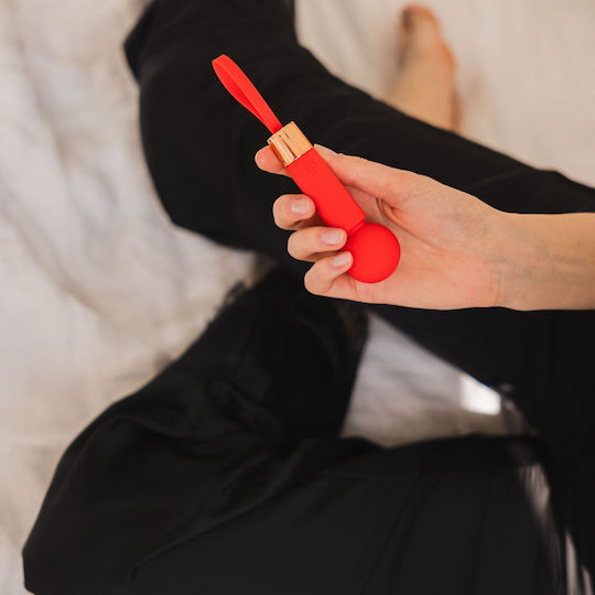 Beautifly Rubyglow Sphere Mini Vibrator De Masaj 10.7cm Roșu