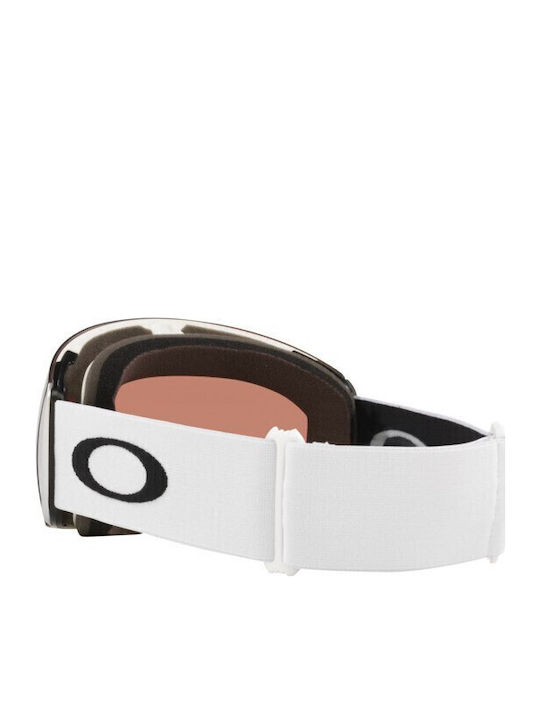 Oakley Flight Deck L Μάσκα Σκι & Snowboard Ενηλίκων Ροζ με Φακό σε Ροζ Χρώμα