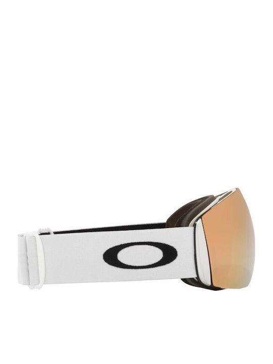 Oakley Flight Deck L Μάσκα Σκι & Snowboard Ενηλίκων Ροζ με Φακό σε Ροζ Χρώμα