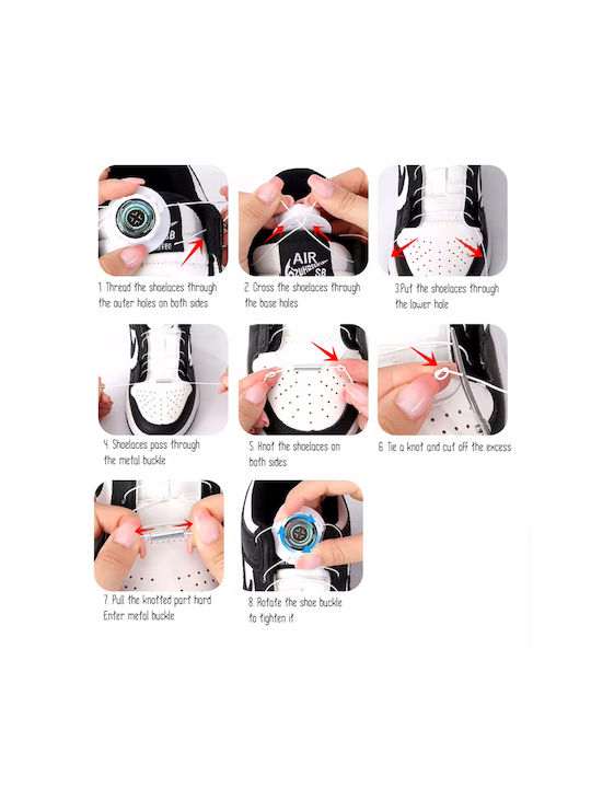 Automatic No Tie Shoelaces Lazy No Tie Shoe Laces 2pcs Xzk-13 Black Oem
