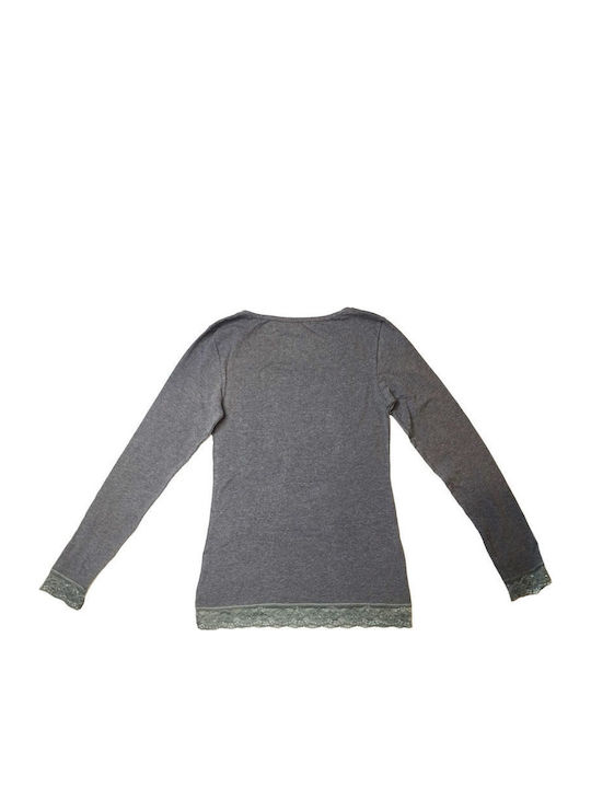 Women's Long Sleeve T-Shirt Gray
