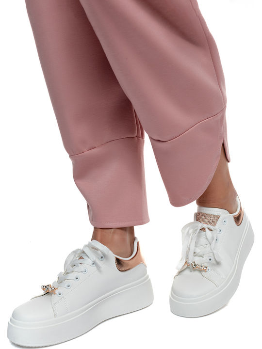 Adidași Flatforms Pentru Femei Albi
