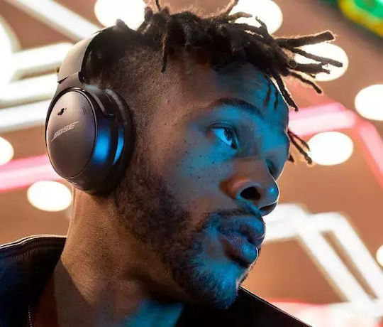Bose QuietComfort SC Ασύρματα / Ενσύρματα Over Ear Ακουστικά με 24 ώρες Λειτουργίας και Quick Charge Μαύρα