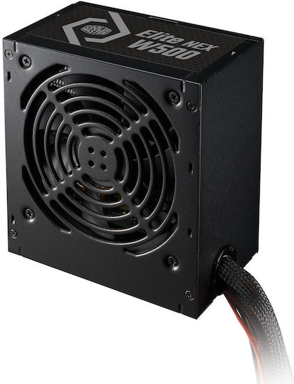 CoolerMaster Elite NEX White 500 500W Black Computer Power Supply Full Wired 80 Plus Standard