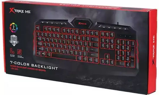 Xtrike Me KB-509 Gaming Πληκτρολόγιο με RGB φωτισμό (Αγγλικό US)
