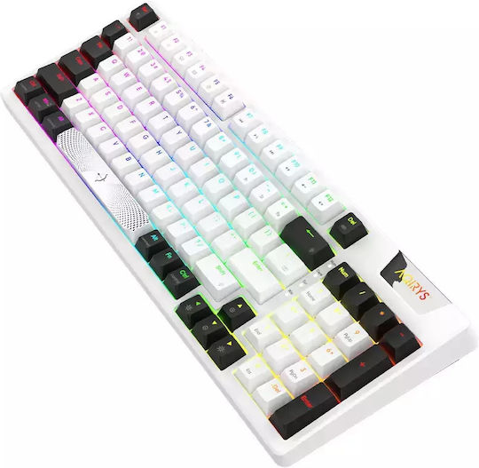 Aqirys Adara Gaming Μηχανικό Πληκτρολόγιο με Haimu Pink διακόπτες και RGB φωτισμό (Αγγλικό US)