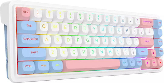 Redragon Ασύρματο Gaming Μηχανικό Πληκτρολόγιο 65% με RGB φωτισμό (Αγγλικό US)