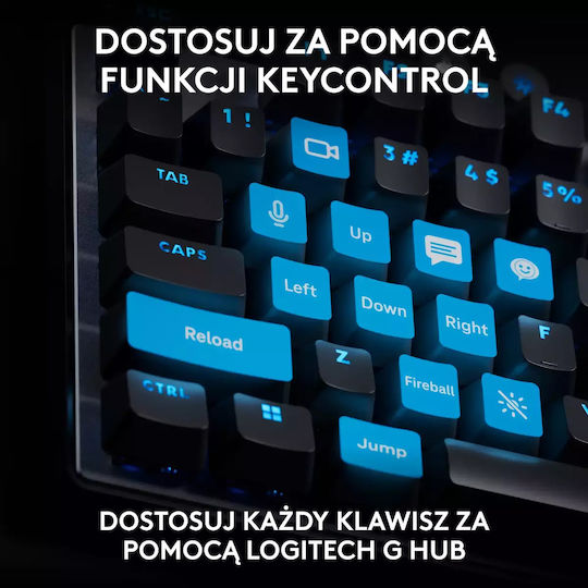 Logitech Pro X TKL Rapid Gaming Keyboard Tenkeyless with Magnetic switches and RGB lighting (English US)