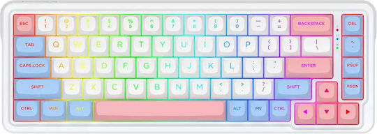 Redragon Ασύρματο Gaming Μηχανικό Πληκτρολόγιο 65% με RGB φωτισμό (Αγγλικό US)