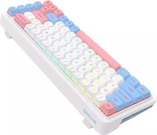 Redragon Ασύρματο Gaming Μηχανικό Πληκτρολόγιο 65% με RGB φωτισμό (Αγγλικό US)