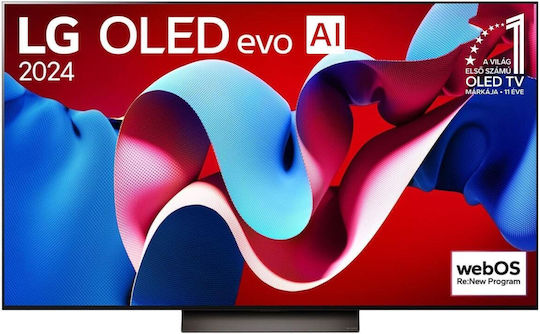 LG Smart Τηλεόραση 83" 4K UHD OLED evo AI C4 HDR (2024) OLED83C41LA