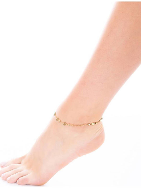 Vergoldete Stahl Fußarmband Vergoldete Stahl Fußarmband