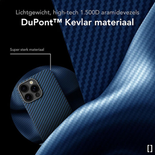 Nekit Задна корица Aramid Fiber 1мм Син (iPhone 16 Pro Max)