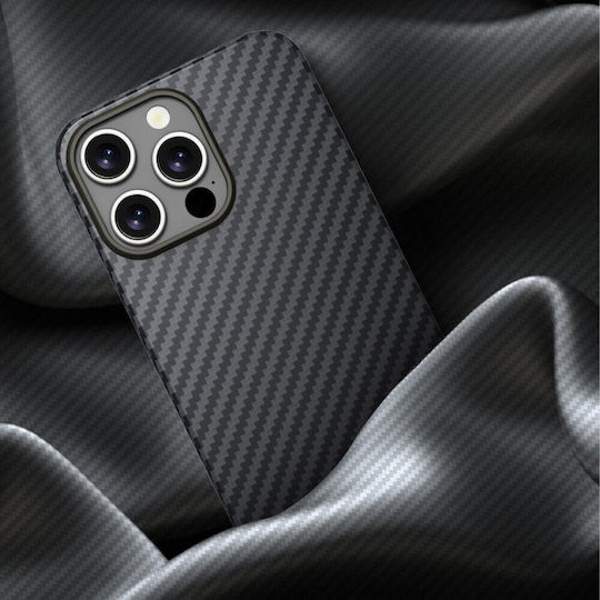 Nekit Задна корица Aramid Fiber 1мм Черен (iPhone 16 Pro)