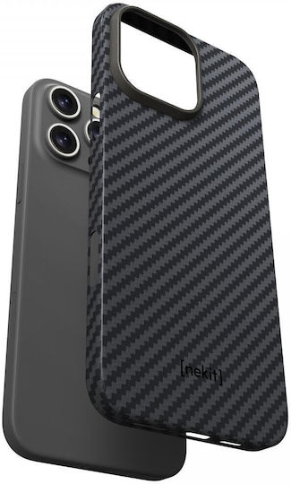 Nekit Задна корица Aramid Fiber 1мм Черен (iPhone 16 Pro)