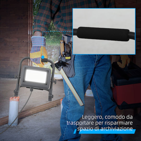 HomCom Προβολέας Εργασίας LED IP65 με Φωτεινότητα έως 4250lm