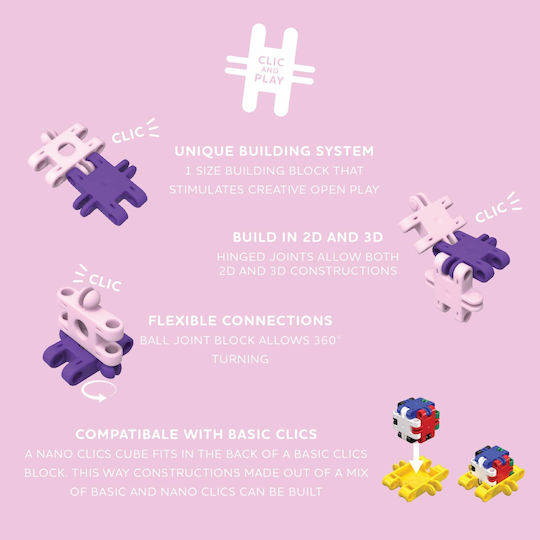 Clics Toys Cuburi De Construit Fantastic Constructions Pentru Vârsta 8+ Număr Bucăți 250