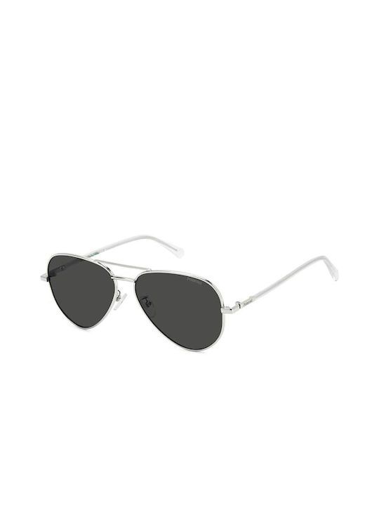 Polaroid Sunglasses with Silver Metal Frame pld4186/g sx0/10