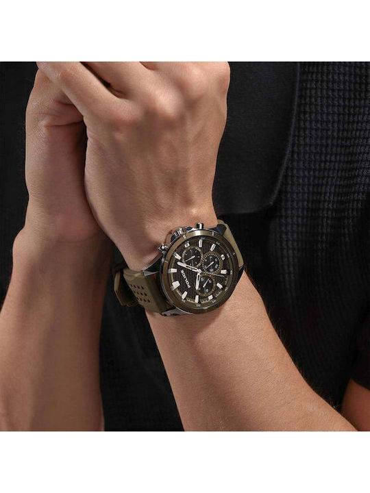 Police Motion Watch Battery with Rubber Strap