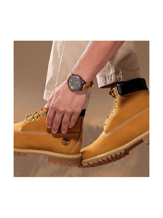 Timberland Ceas Baterie cu Maro Brățară din piele