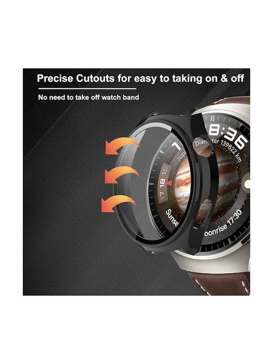 Defense Frame Plastic Case in Black color for Huawei Watch GT 4 46mm