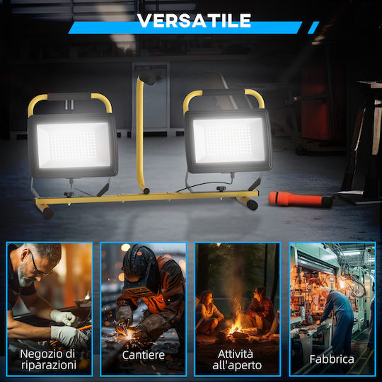 HomCom Jobsite Light LED IP65 with Brightness up to 17lm