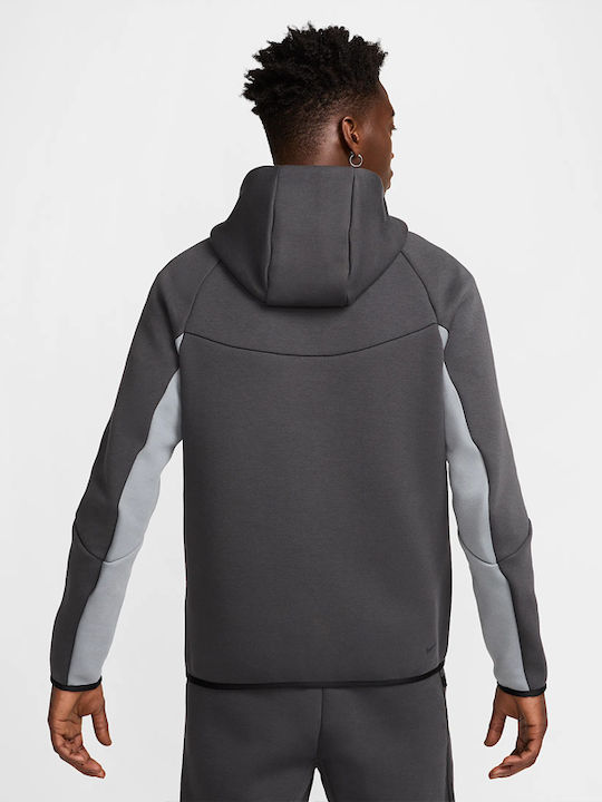 Tech Tech Fleece Sweatshirt with Hood Gray