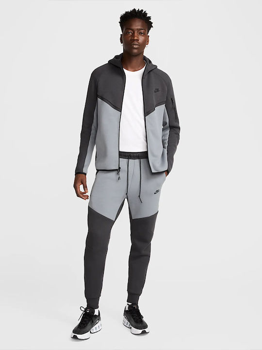 Tech Tech Fleece Sweatshirt with Hood Gray