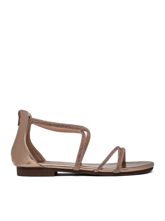 Women's Flat Sandals in Black Color