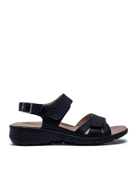 Flache Sandalen für Damen in Schwarz Farbe
