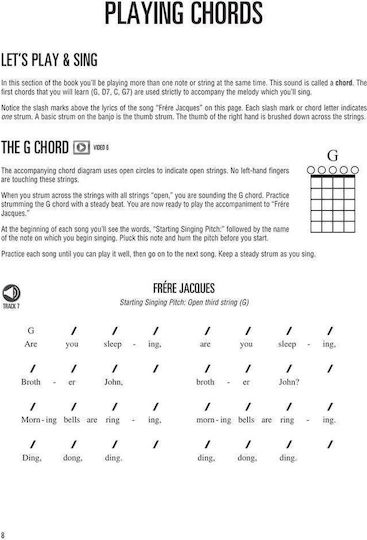 Robertson Banjo Method Book 1 & Online Audio