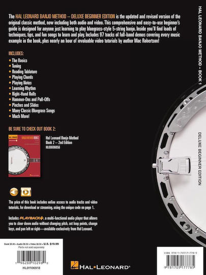 Robertson Banjo Method Book 1 & Online Audio